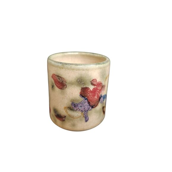 Clouds Folsom Pottery Cup, Flower Floral, Bud Vase, Small Planter, Pen Holder - Picture 2 of 3